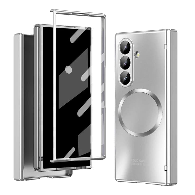 For Samsung Galaxy Z Fold 8Ultra 7 6 5 5G For Magsafe Magnetic With Hinge Screen Protect Film Wireless Charging Shockproof Cover