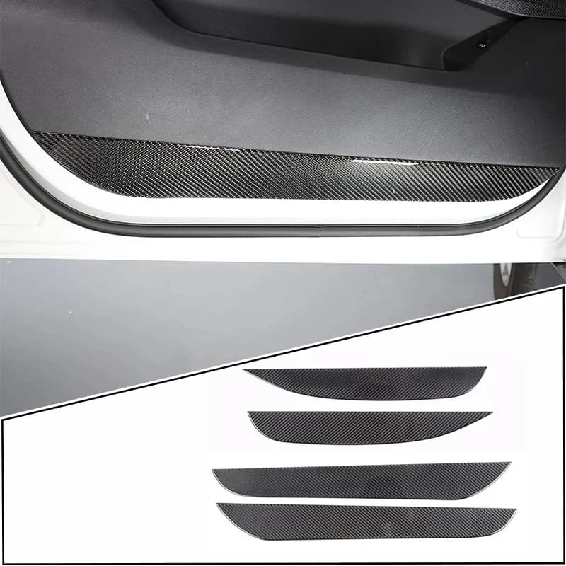 For BMW X1 IX1 U10 U11 2023-2024 Soft Carbon Fiber Car Door Anti-Kick Panel Sticker Decoration Car Interior Accessories
