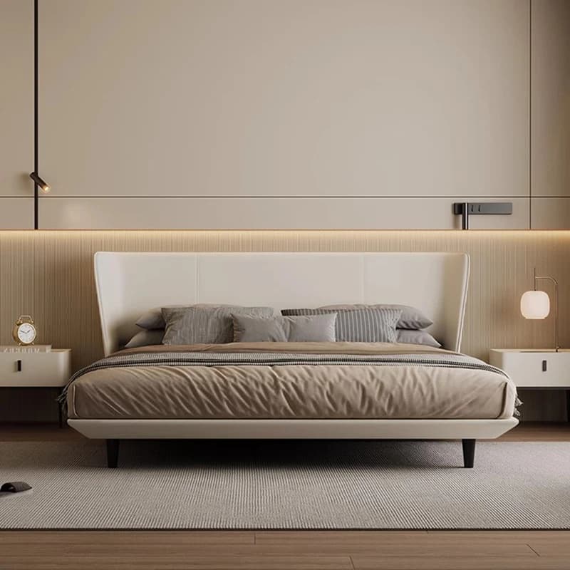 Nightstands Luxury Bed Aesthetic Nordic 2x2.2m King Size Bed Organiser Frames Headboards Muebles Para El Hogar House Accessories