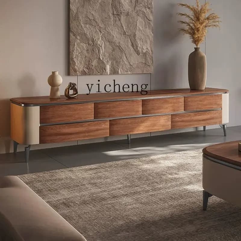 DSA  solid wood coffee table TV cabinet modern simple size apartment light luxury high-end living room coffee table