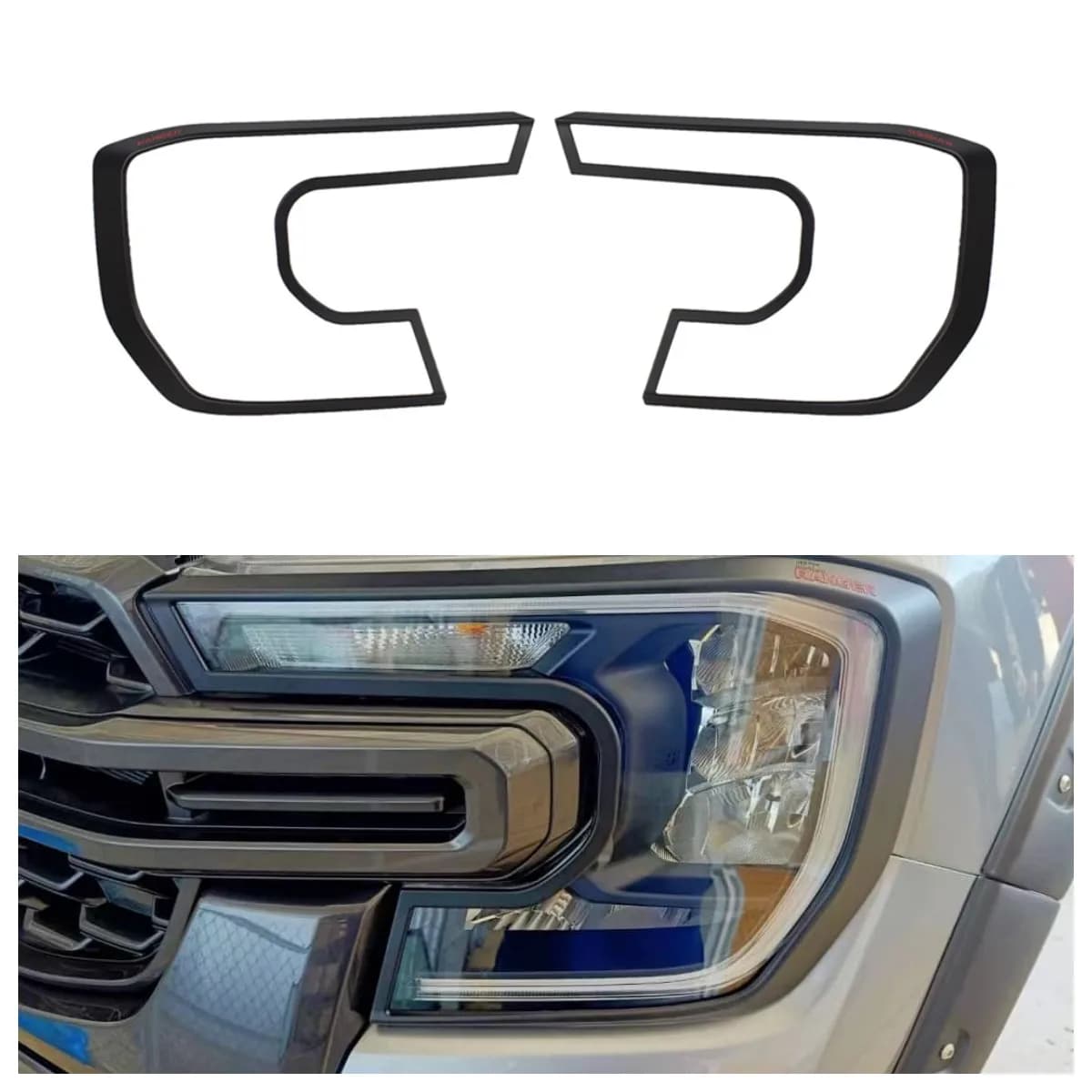 Headlamp Headlight Head Lamp Light Cover Sticker Protector Protection For FORD RANGER T9 2022 2023 2024 WILDTRAK SPORT XLT