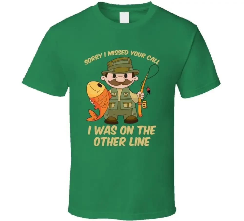 Funny Fishing Sporter Hobby Fisherman Angler Gift T-Shirt 100% Cotton O-Neck Short Sleeve Summer Casual Mens T-shirt Streetwear