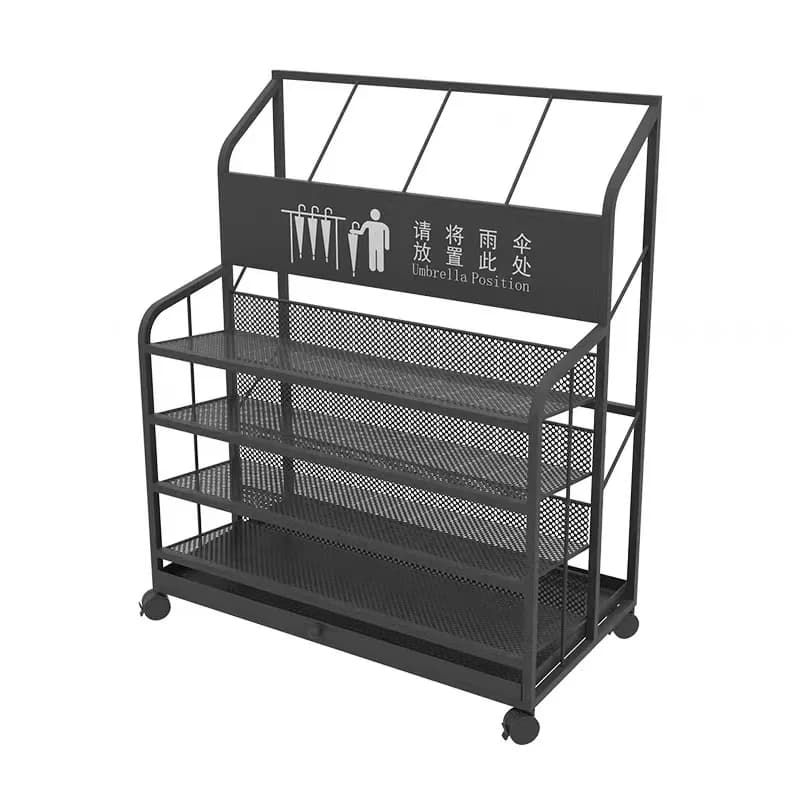 umbrella frame at the entrance of the classroom, wrought iron entry, umbrella storage frame at the entrance
