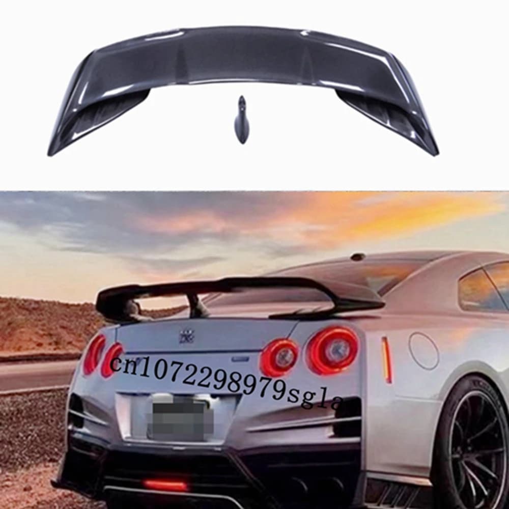 Spoiler For NISSAN GT-R GTR R35 Wing Lip Tail Trunk Spoilers Real Carbon Fiber VARIS GT STYLE 2008-2016