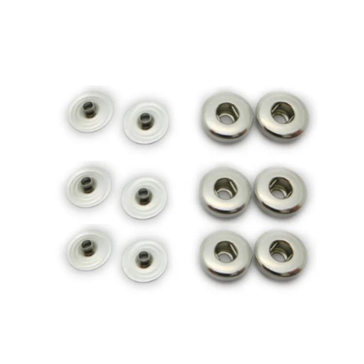 100pcs 10MM Combined 4.0mm Female Ecg Snap Buttons for Massager Electrode Match with 3.3-3.5mm Male Button