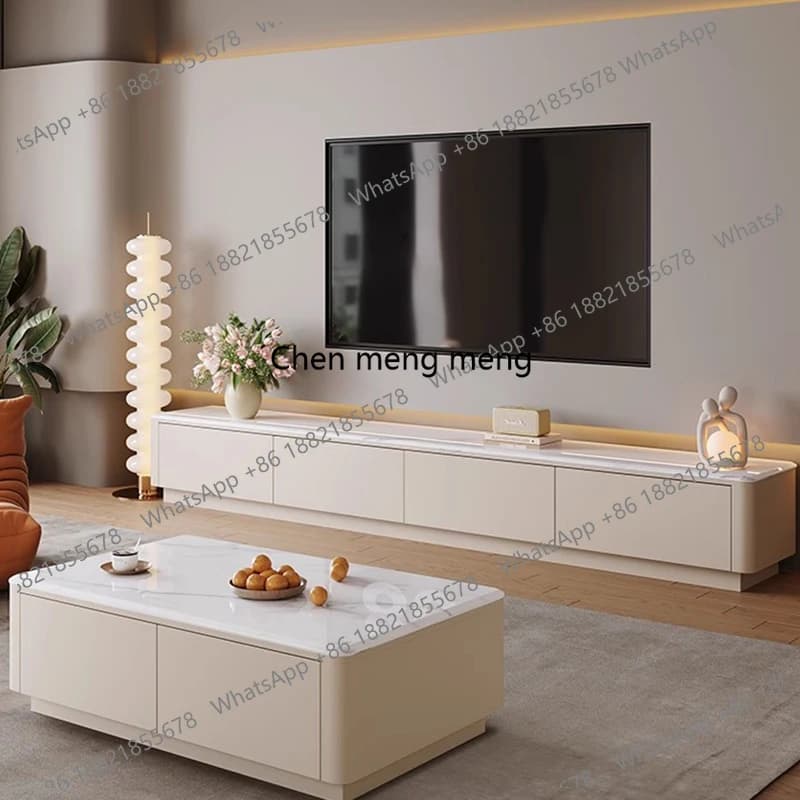 Storage Organizer Tv Table Living Room Mobile Modern Luxury Display Drawers Wood Tv Stands Designer Muebles Trendy Furniture RR