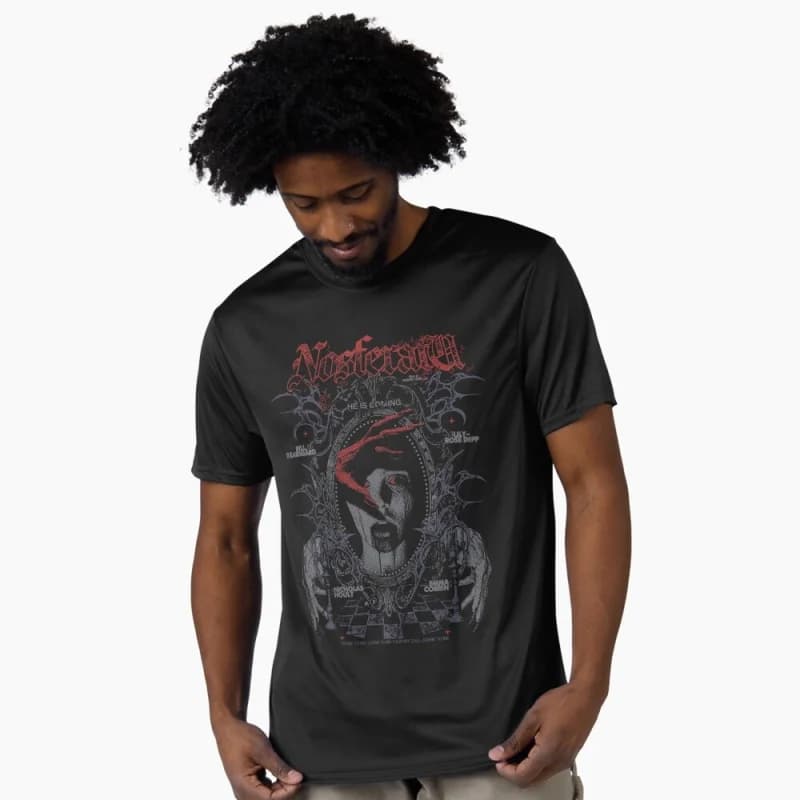 0403 Retro Nosferatu Horror movie Scary halloween Gift t shirt Scream film Graphic clothes 100% cotton printed All size tops