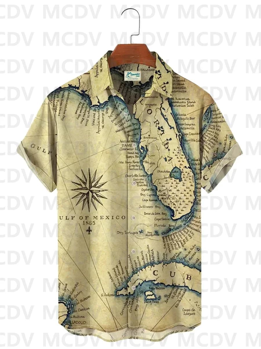 Names of Jesus Christ Christian Print Easter Chest Pocket Short Sleeve Hawaiian Shirt