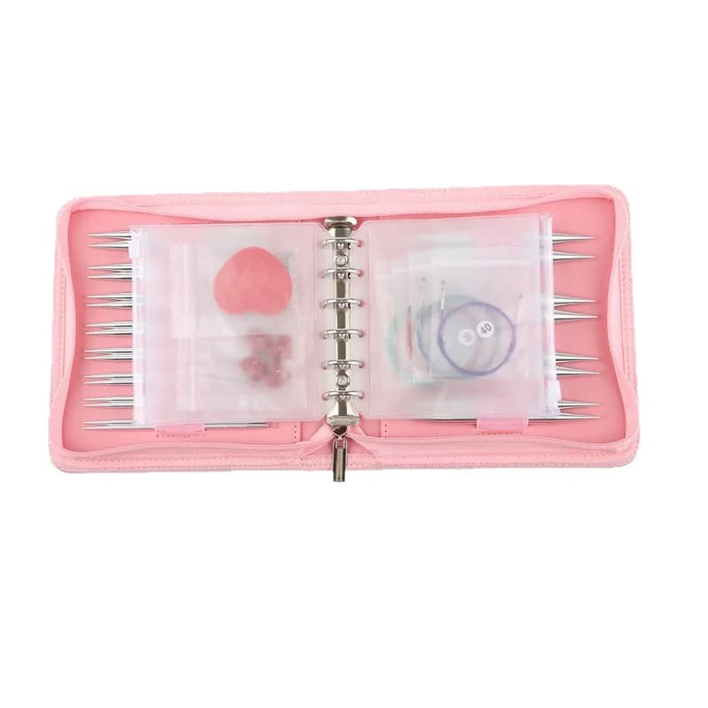 Silver Alumina Removable Ring Needle Large Size Sweater Needle Set c