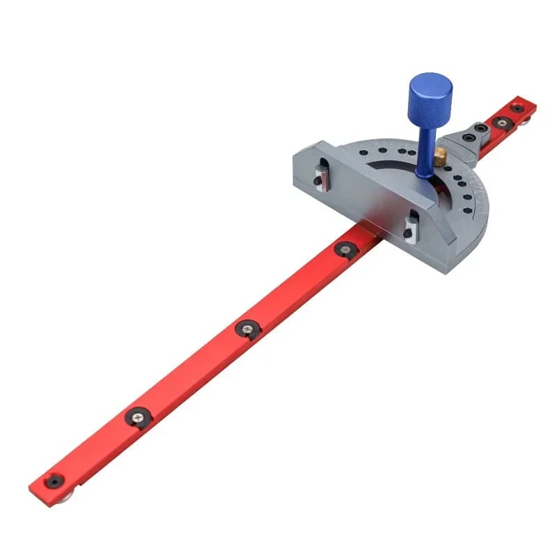 Woodworking miter gauge table, saw belt, adjustable angle push ruler, push handle board, sawing accessories