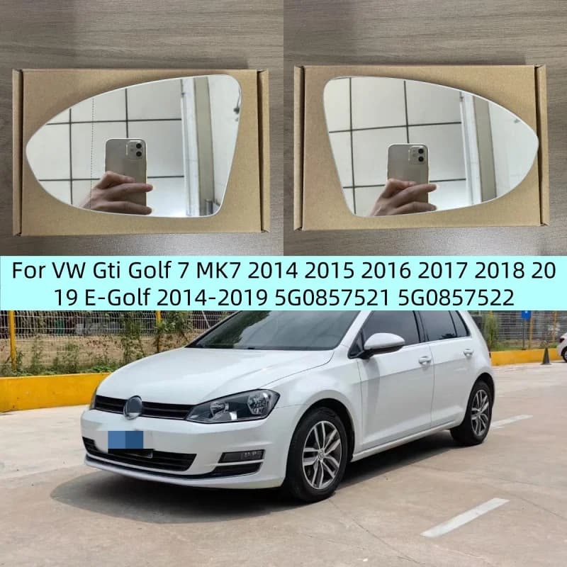 For VW Gti Golf 7 MK7 2014 2015 2016 2017 2018 2019 E-Golf 2014-2019 5G0857521 5G0857522 Heat the Rearview Mirror