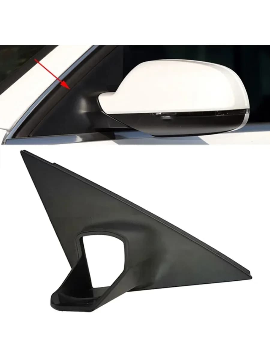 For Audi A4 B8.5 2013-2016 Front Side Mirror Cover Triangle Trim Plate Window Garnish Panel Holder Replacement