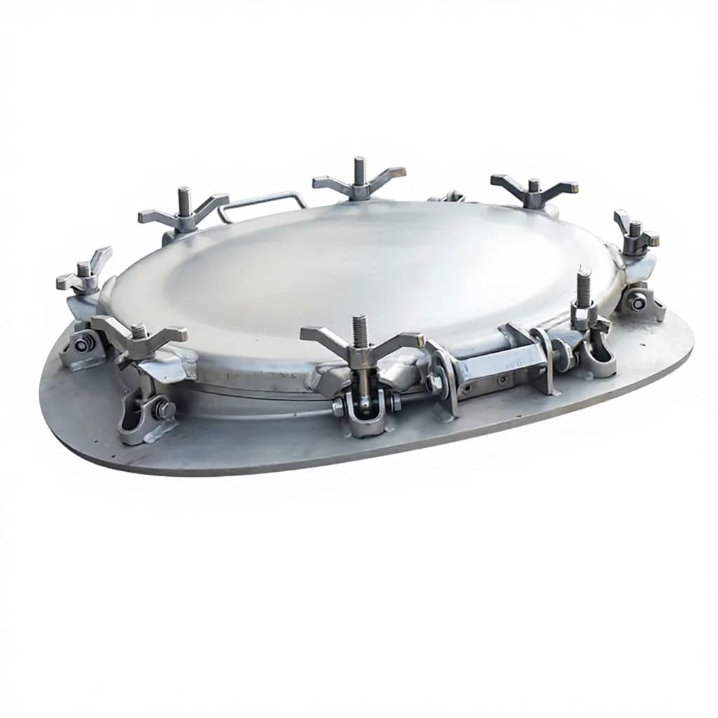 Stainless Steel Manhole Cover for tank Container Purfle Lids