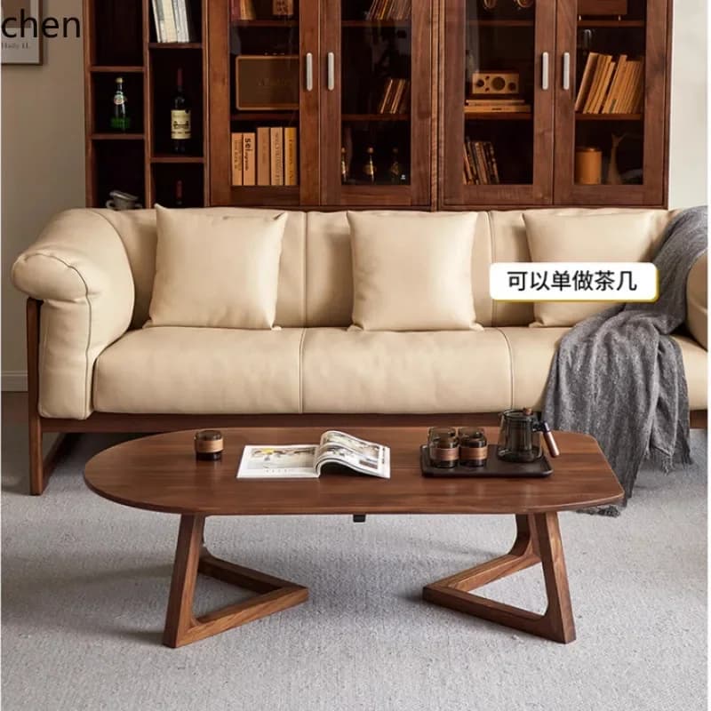DSA Coffee Table Light Luxury Modern Minimalist Style Home  Extremely Simple High and Low Combination Irregular Shape