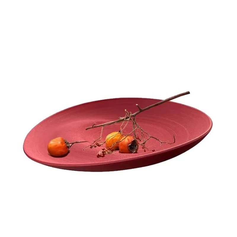 New Chinese-style frosted fruit plate B & B hotel model room entrance restaurant living room retro decorative fruit plate