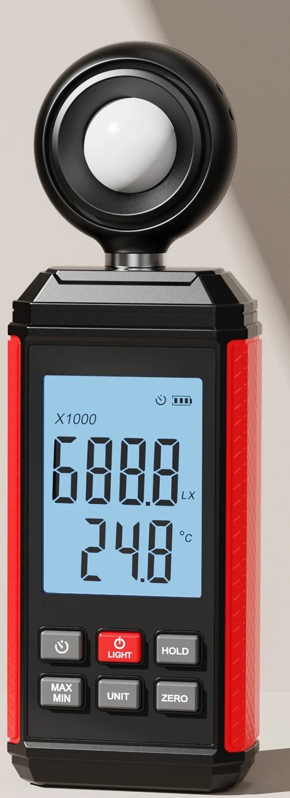Household light brightness tester Lumen light intensity meter Lightmeasurement