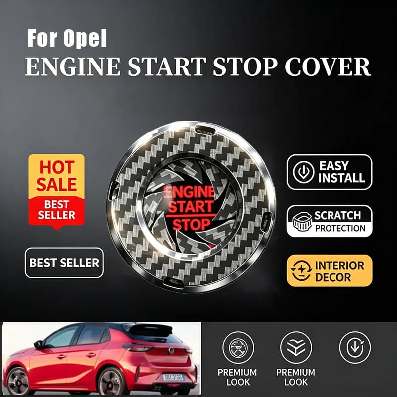 For Opel Start Button Decorative Cover Ignition Switch Hidden Protective Cover
