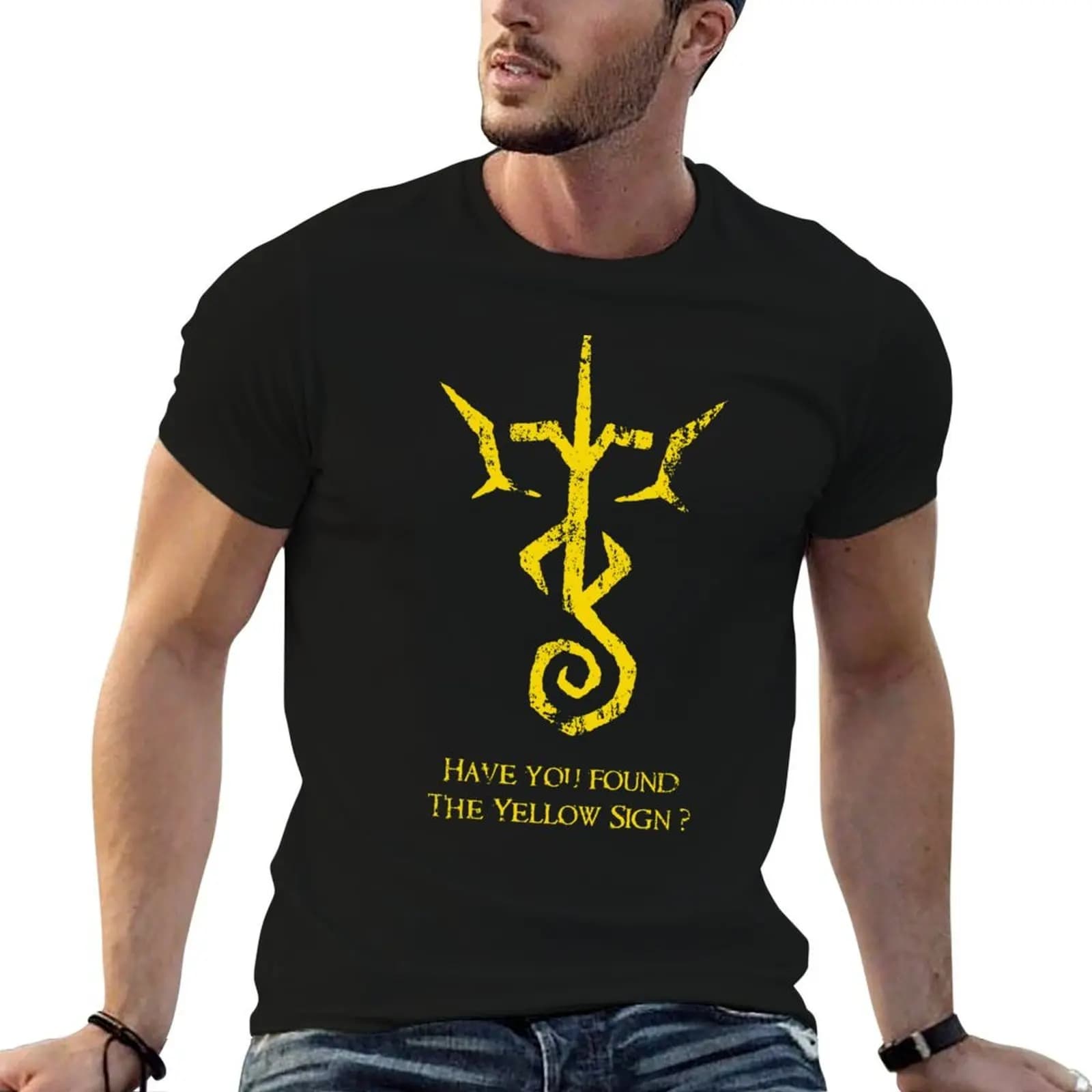 Yellow Sign - King in Yellow T-Shirt essential t shirt vintage clothes luxury clothes men