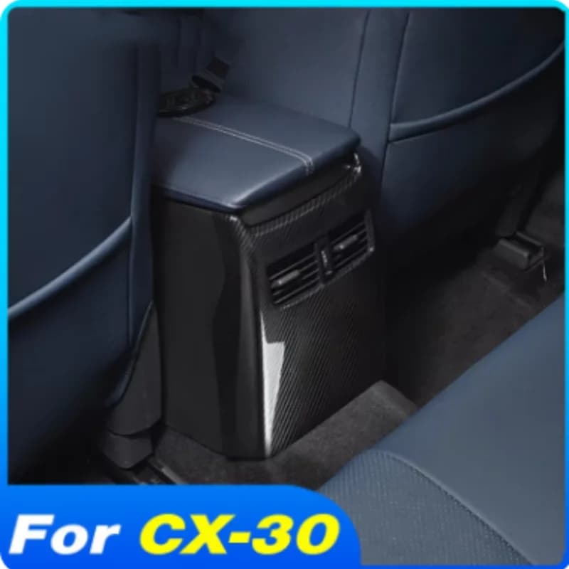 For Mazda CX-30 CX30 2020-2023 auto accessories rear/center console front air conditioning outlet decoration frame decoration