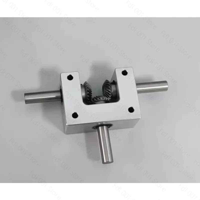 Differential Gearbox Small Corner 90 Degree 1:1 Spiral Bevel Gear Shaft 6 Axis 8 Axis 10 Double Output Shaft Reverse