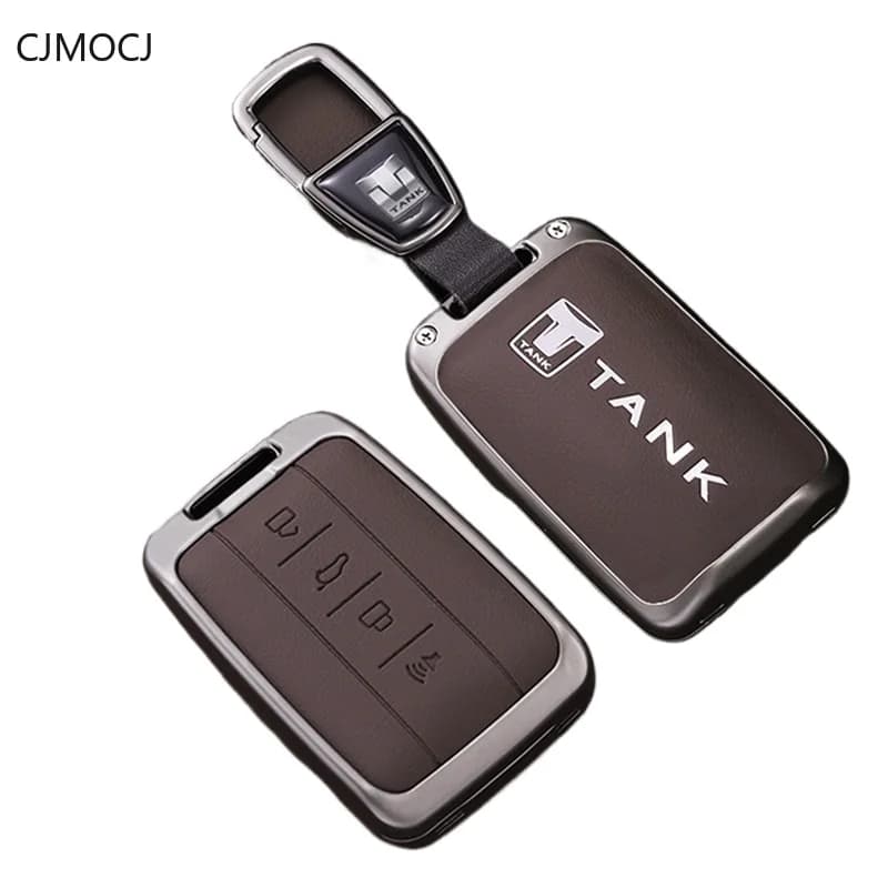 Premium Zinc Alloy Key Cover Case for Tank 300 / 500 / 400 / 700 / 500 Hi4-Z / 400 Hi4-T (2025-2026) - Protective Key Fob Shell