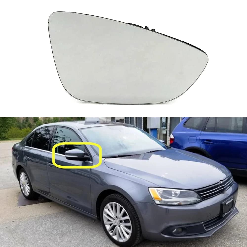 For VW Jetta 6 MK6 EU Model 2011 2012 2013 2014 2015 2016 2017 Car Door Side Heated Wing Mirror Glass Right Passenger Side