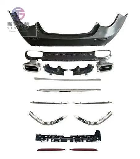 Cc car Car Modification W223 Upgrade May/bach Front Rear Bumper Kit Grille Headlight License Plate Body Kits for - W223