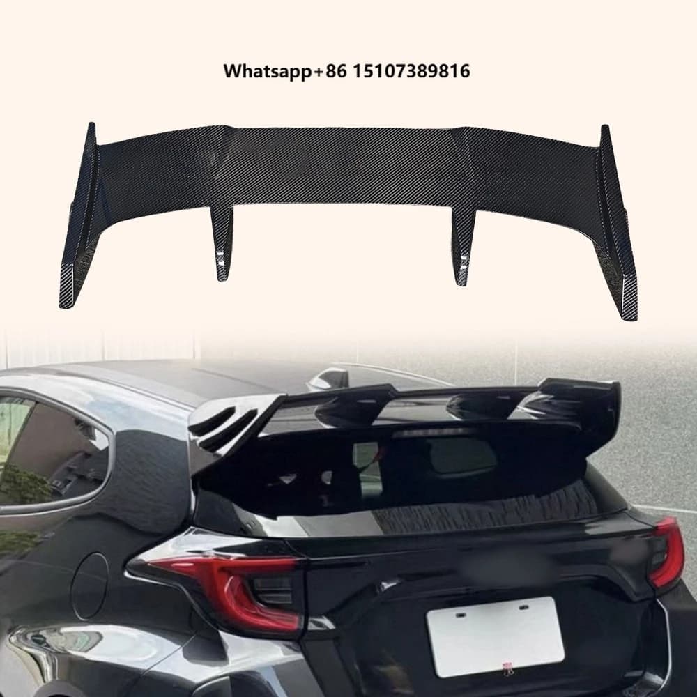 For GR Yaris XP210 3 Door 20-24 Carbon M Type Rear Roof Spoiler Wing