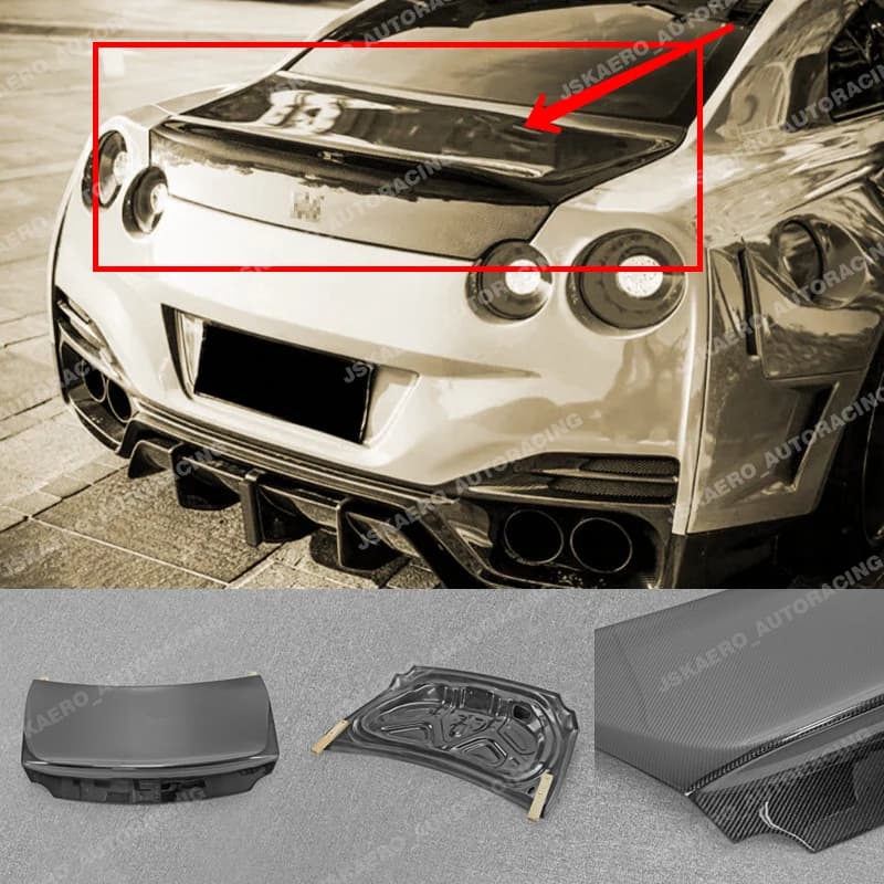 For Nissan GTR R35 09-16 GT-R Rear Trunk Bootlid Boot Lid bodykits Carbon Fiber car BodyKits