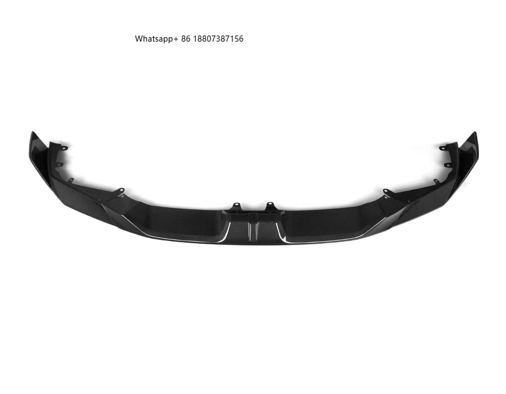 High Quality X6M F96 Lci Dry Carbon Fiber Front Lip Front Bumper Splitter Perfect Fitment 2024+