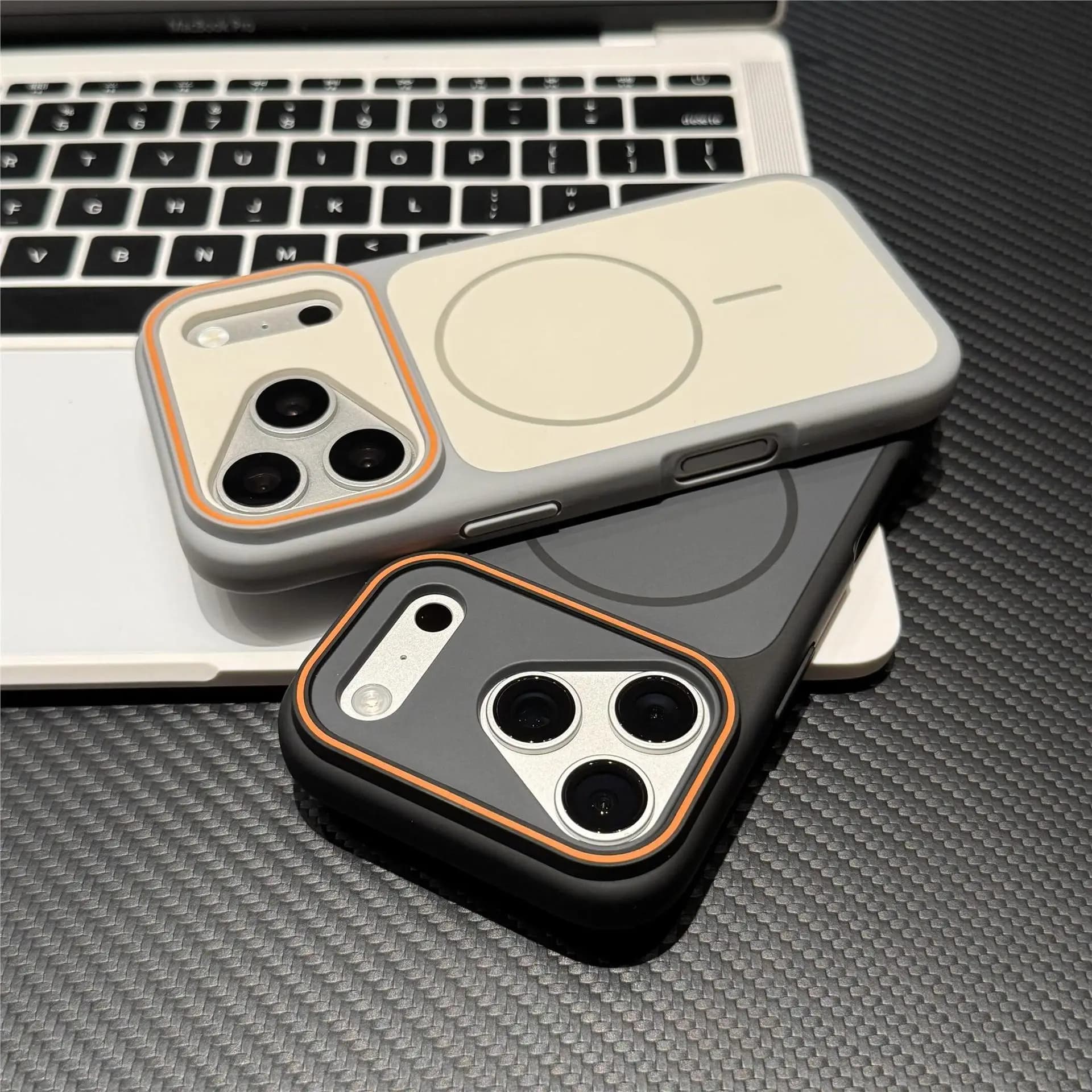 Contrasting Magnetic Suction Suitable for iPhone18PROMAX Skin Sense Mobile Phone Case Apple 17 All Inclusive 16 Premium Sense 15