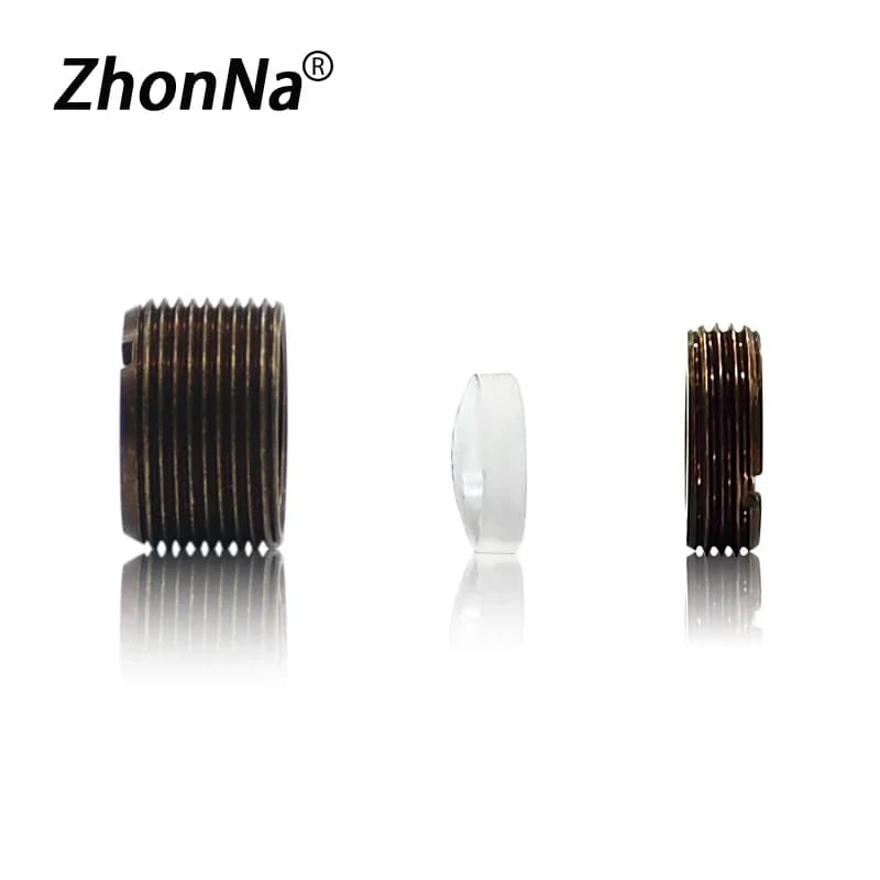 Optical Focus M9 Diameter Laser Collimating Lens Group Match6Aspheric Glass Lens Focal Length F10 Brass Material with Matte