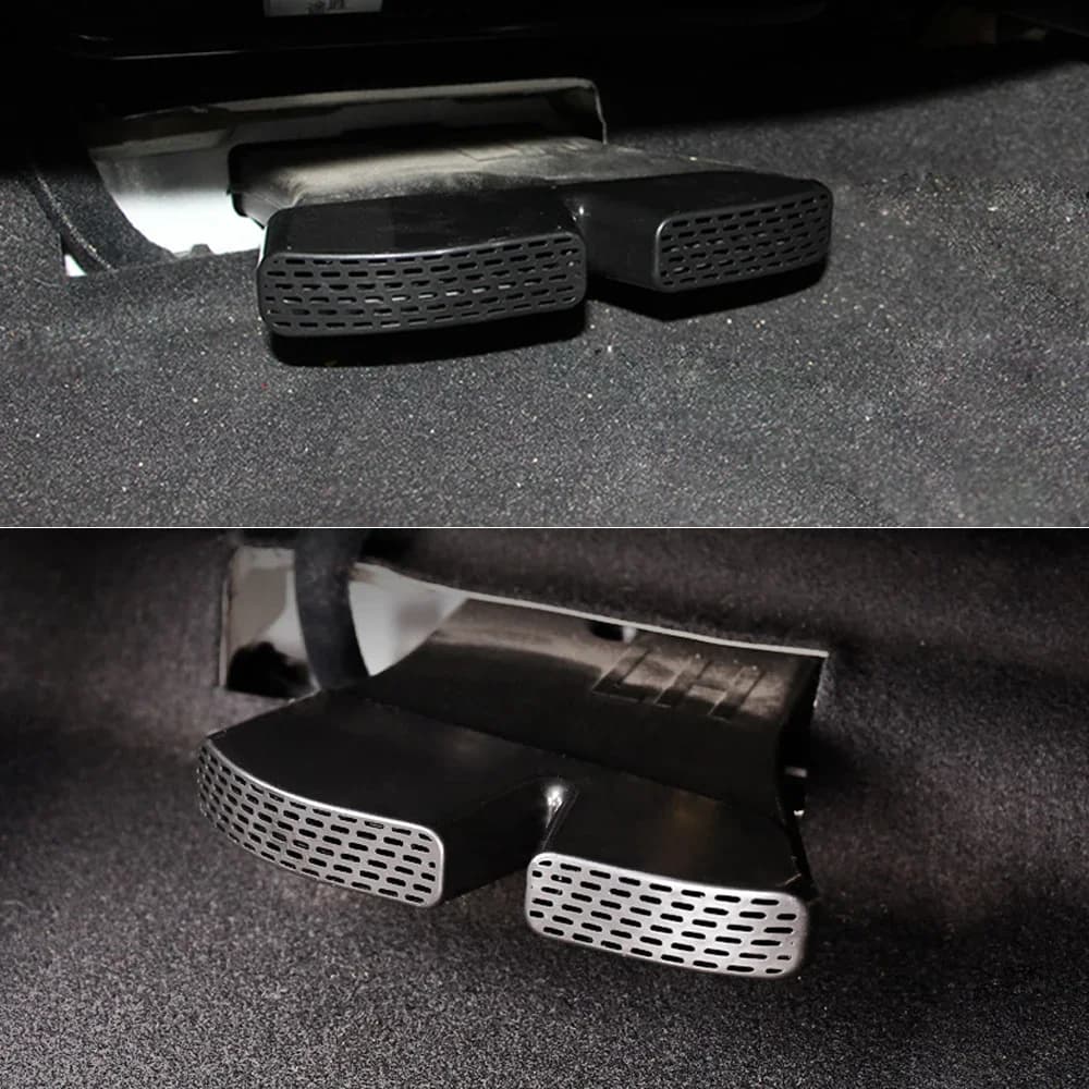 2PCS For Hyundai Tucson 2016-2020 Under Seat Rear A/C Heater Floor Air Conditioner Duct Grill Grille Air Vent Cover Trim