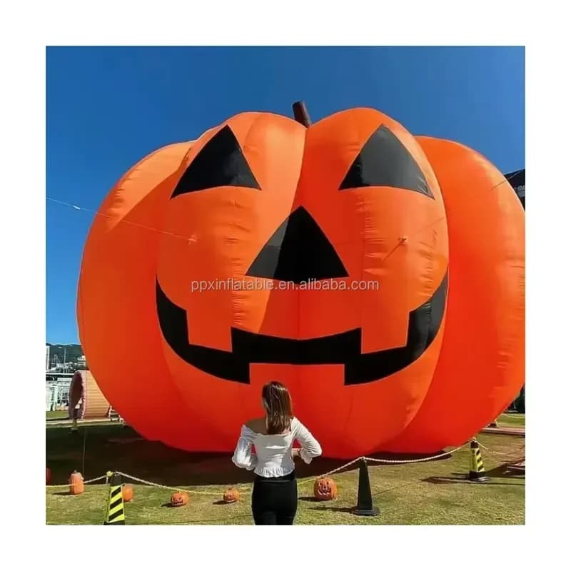 for Giant Halloween Inflatable Pumpkin Decorations Blow up for Home Outdoor Holiday Decor