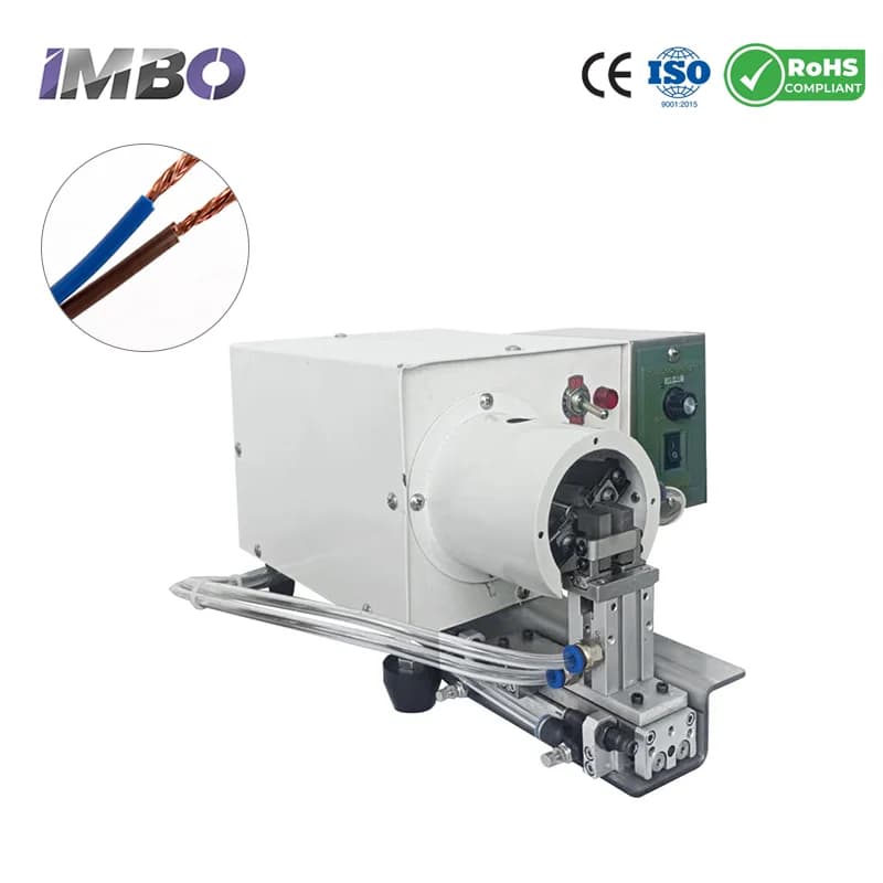 Easy to Operation Semi-automatic Pneumatic Wire Stripping Twisting Machine 220V Cable Stripper Twister