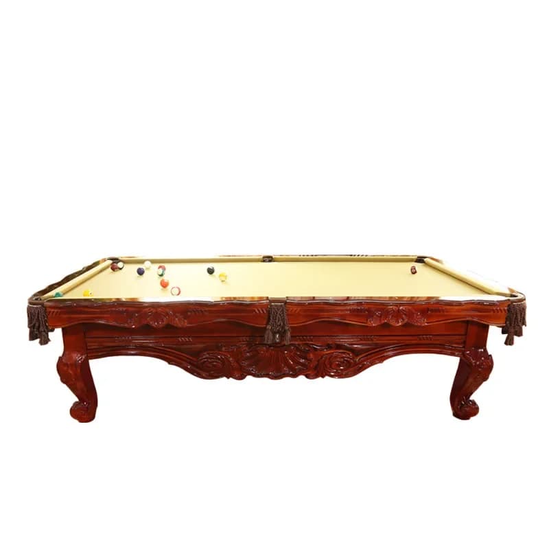 The family villa clubhouse is solid wood, hand-carved, American black eight, marble billiards