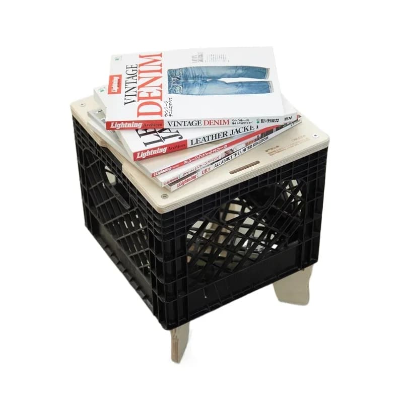 Industrial wind storage box car plastic camping outdoor folding storage stool