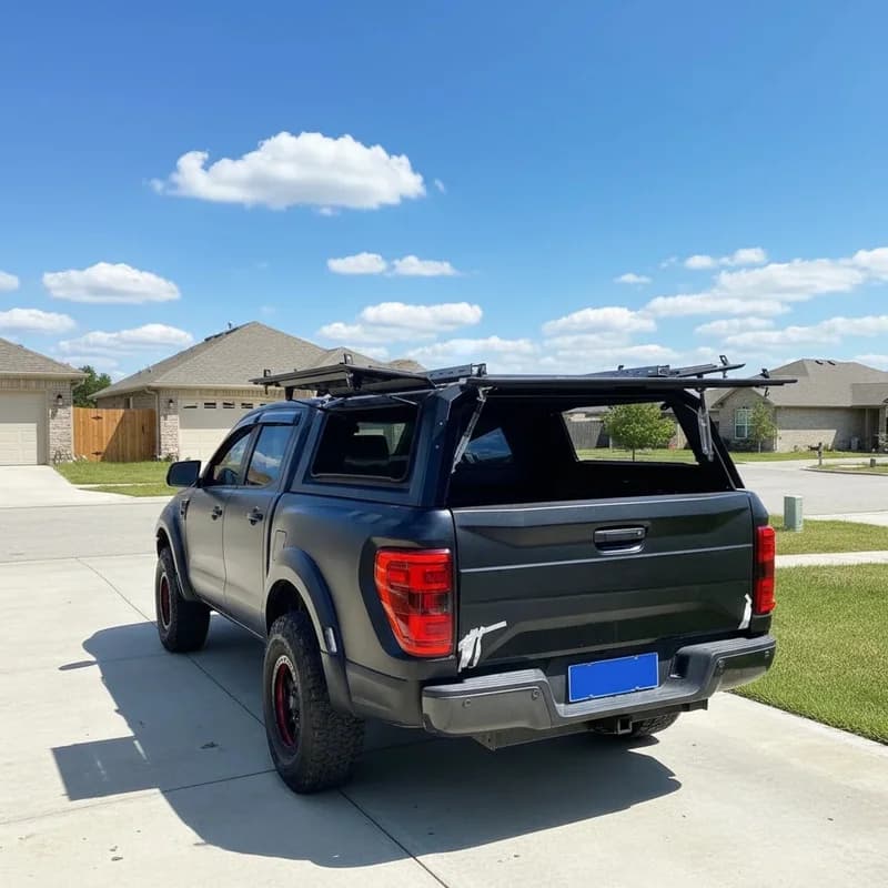 Quality Universal Fit Waterproof Ing Cover Durle Alloy Hard Top No Drilling Full Size Pickup Truck Short Long Bed Offroa