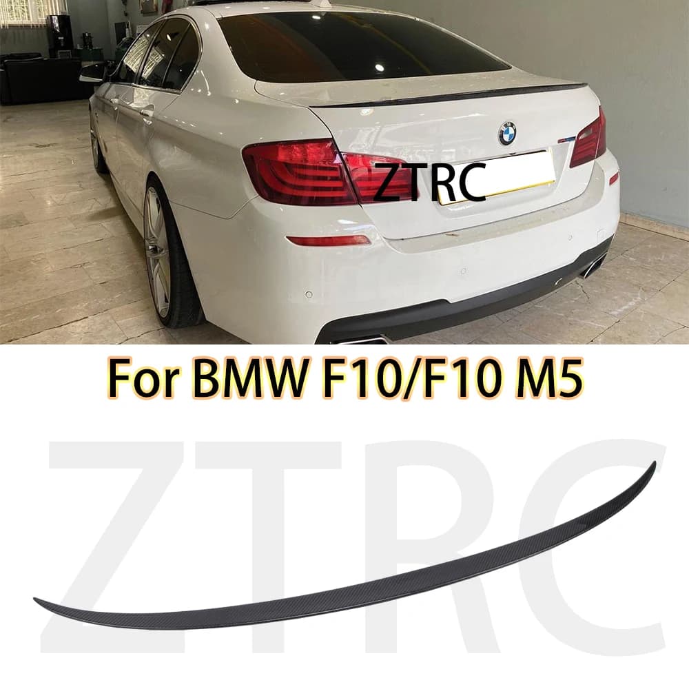 Car Spoiler For BMW 5 Series F10/F10 M5 M5 Style Real carbon fiber material Rear Spoiler Trunk wing 2009-2017