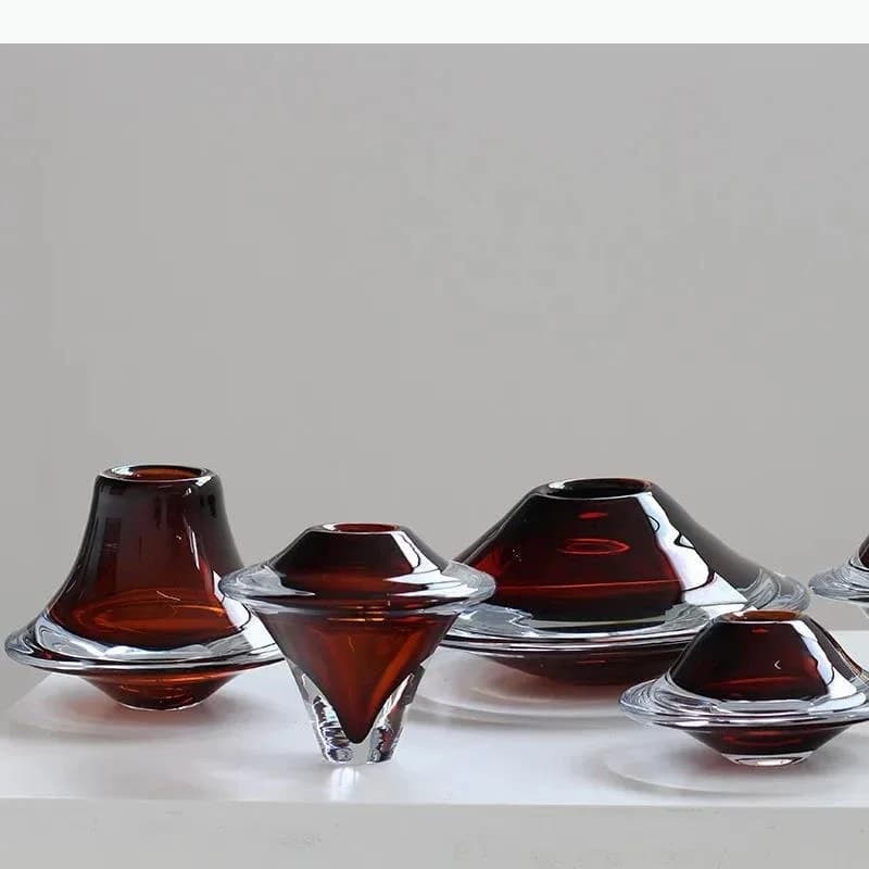 Creative Gyroscope Shaped Glass Vase Floral Vases Desk Decoration Flower Arrangement Hydroponics Flower Pots Modern Home Decor