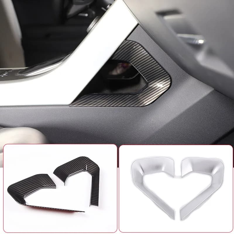 ABS Central Decoration U Shape Frame Cover Trim Silver Fit For Land Rover Range Rover Evoque 2012-2016 2017 2018
