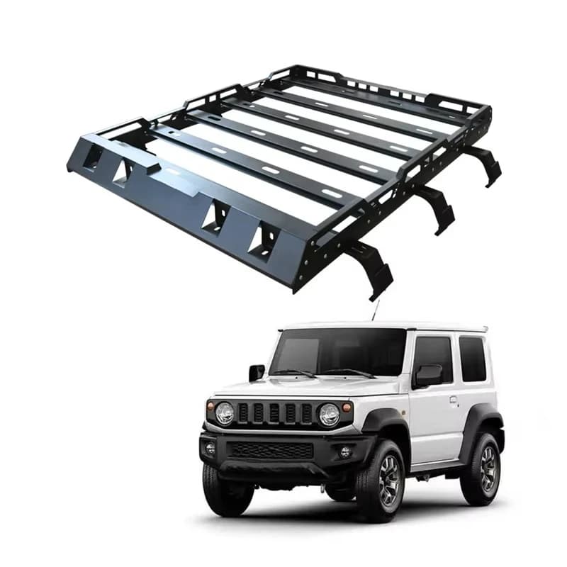 Factory Price Steel Car Roof Rack with High Load Capacity Top Luggage Basket Cargo Carrier for Suzuki Jimny