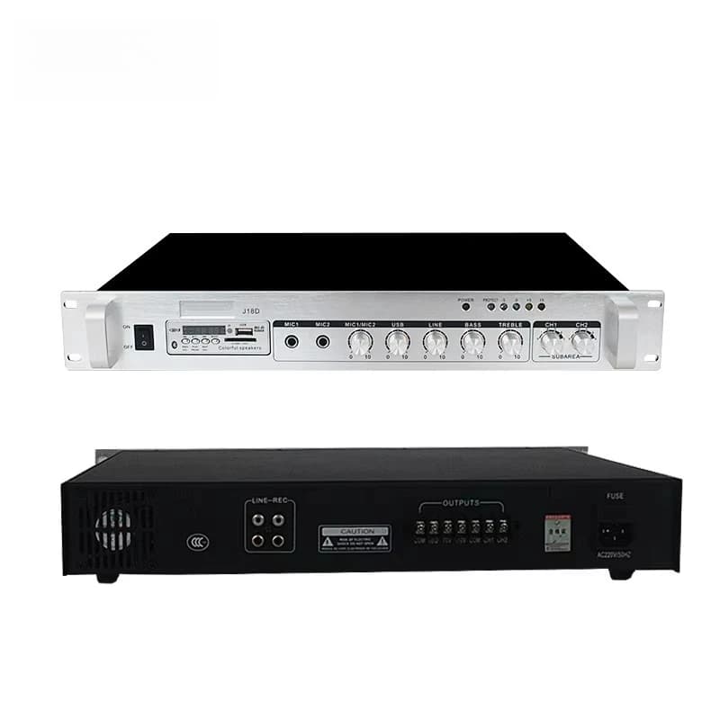 Professional Amplifier Board -BT/USB/SD Power Amp 60W 100W Rack Mount for Commercial Audio