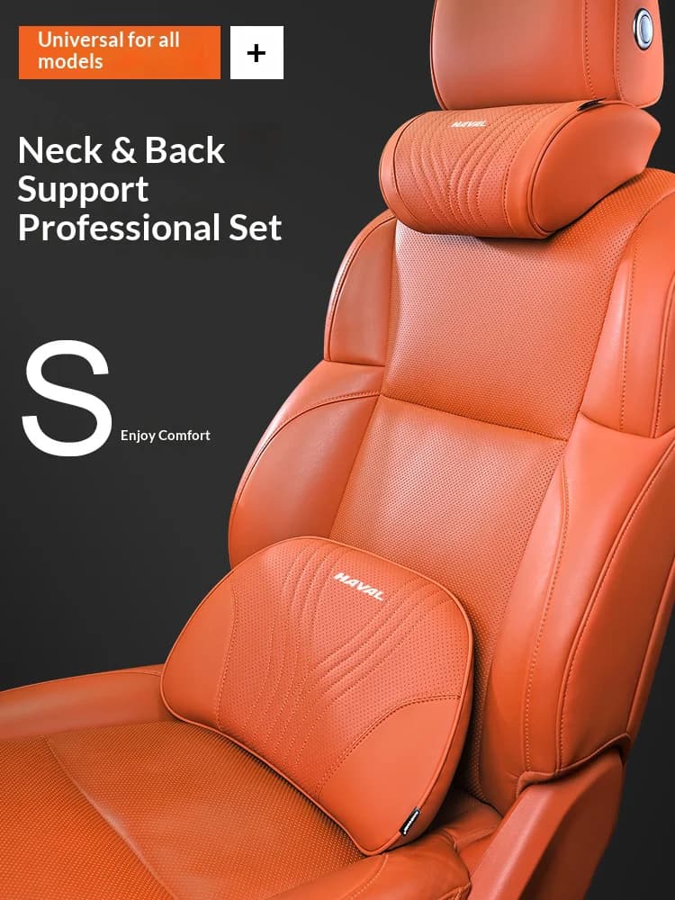 Car Headrest Neck Support Seat Lumbar Cushion Breathable Neck Pillow Waist Pad For Haval Jolion H2 H3 H8 M4 H1 H7 H6 C50 F5 M6