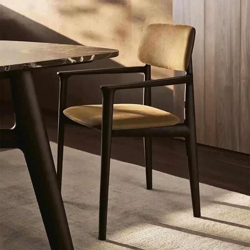 Modern　Wooden　Dining Chairs　Kitchen　Restaurant　Dining Chairs　Nordic　Living Room　Arm Chair　Silla De Escritorio　Hotel Furniture