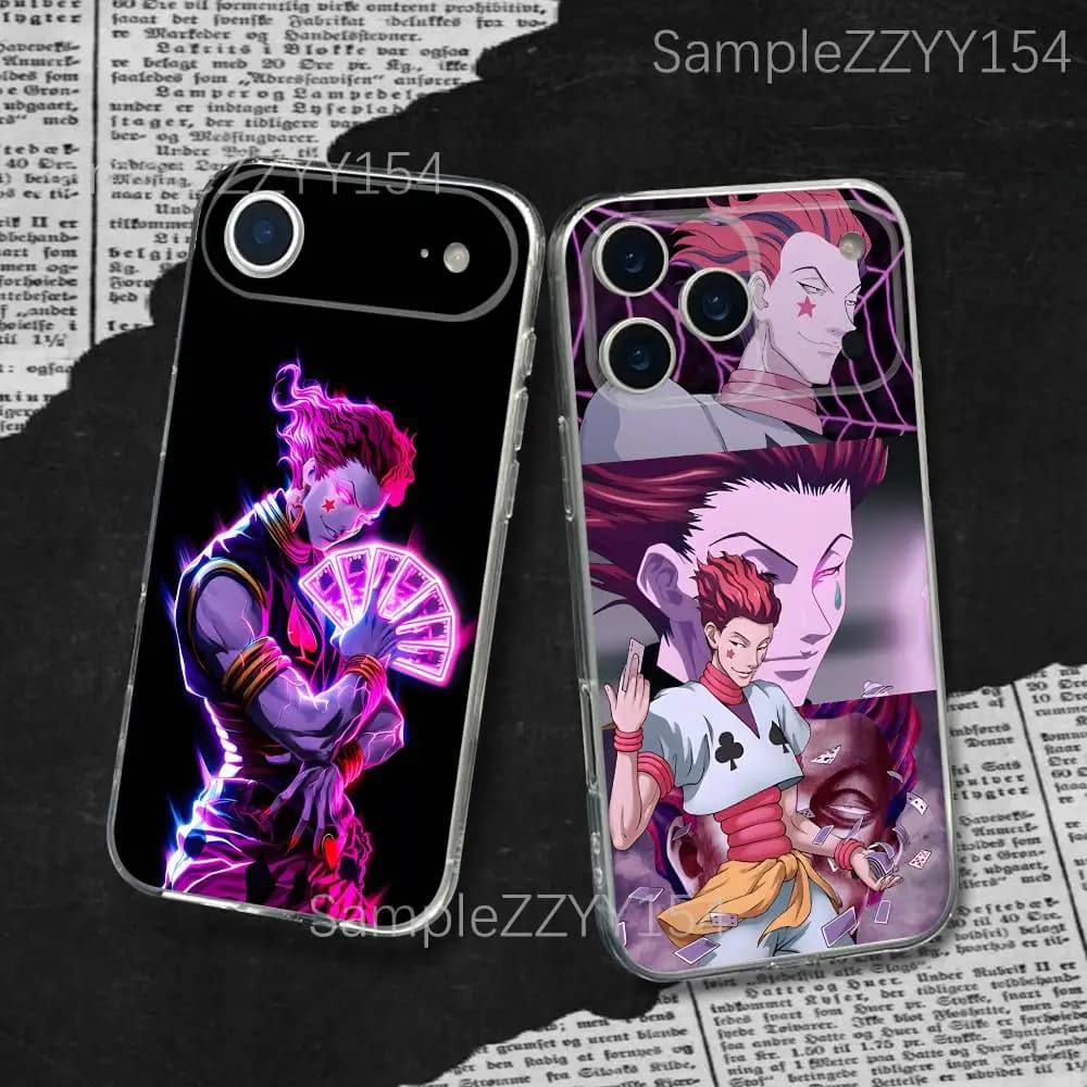 H-Hunter X Hunter HXH Hisoka Phone Case For iPhone 17,16,15,14,13,12,11 Plus,Pro,Max,XR,XS,X,7,8 Plus,SE,Mini Transparent Soft