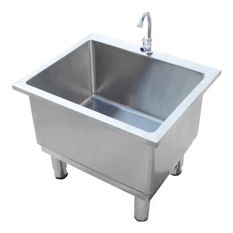 Stainless steel mop pool 304 commercial sink rectangular school mop pool