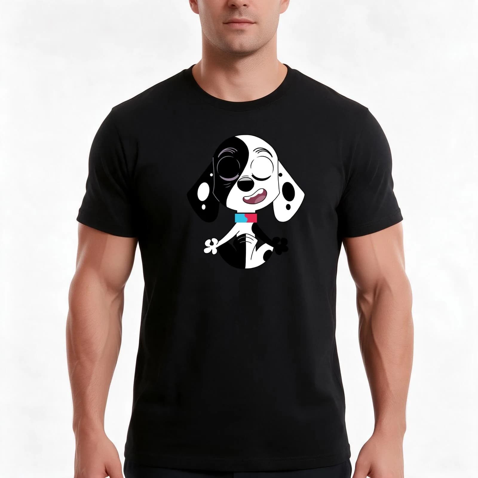 Deepak Yoga T-Shirt, Summer Casual Cotton Tee, Oversized Streetwear Tops, Vintage Graphic Print, Loose Fit Short Sleeve