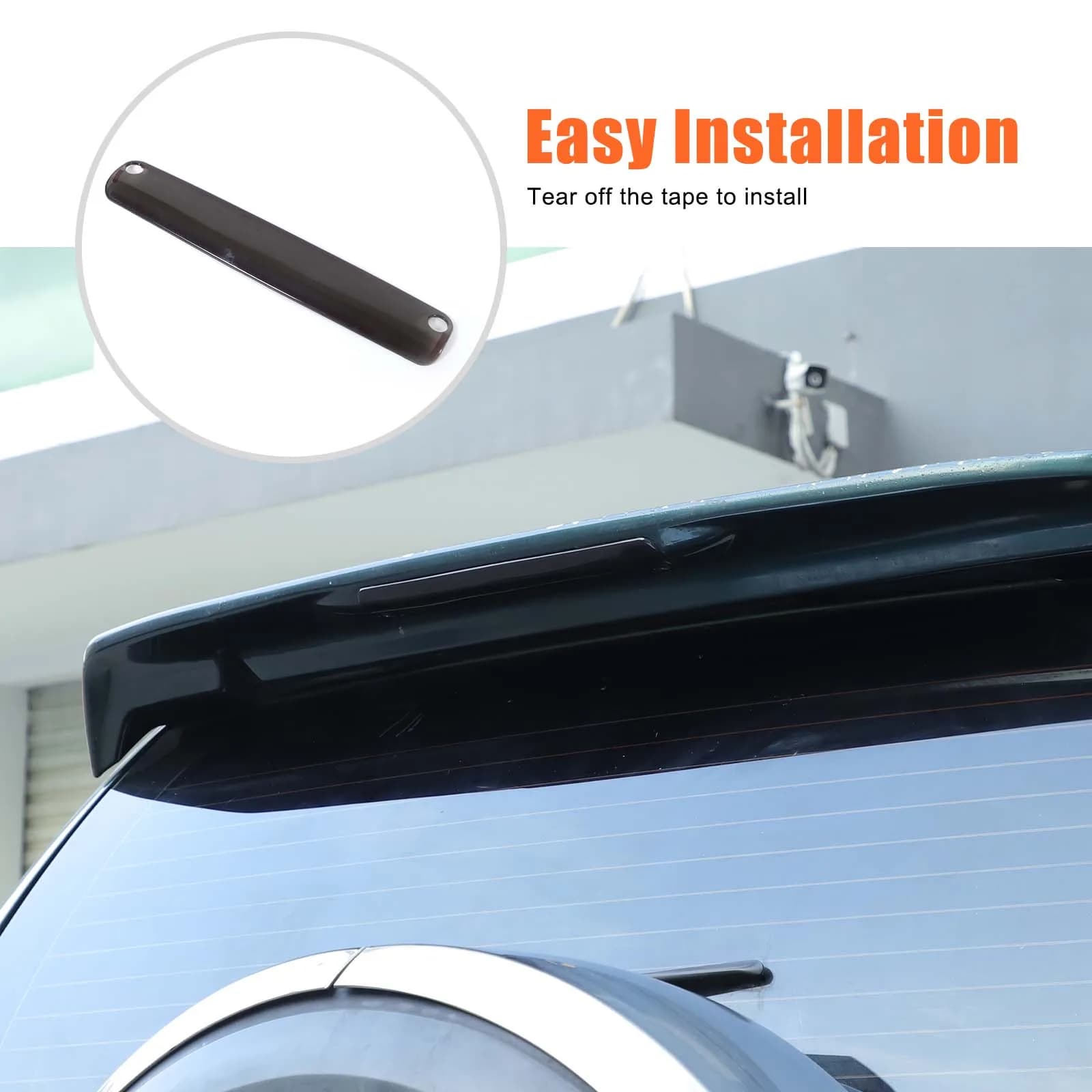 1 piece set ABS Black For Toyota Land Cruiser Prado 120 2003-2009 Car High Brake Light Cover Decoration Sticker Car Accessories