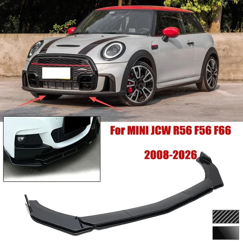5pcs Front Bumper Shovel For MINI JCW R56 F56 F66 2008-2026 Spoiler Front Bumper Deflector Anti Scratch Protection Device